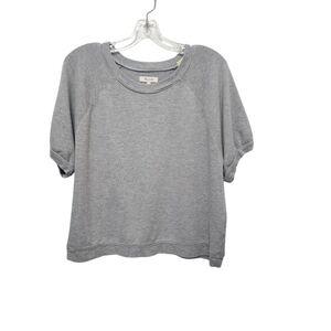 Madewell Gray Oversized Short Sleeve Sweatshirt Size L